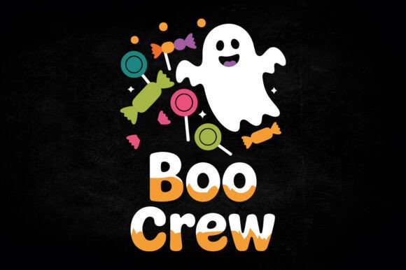 Boo Crew Ghost Halloween Template Design Review