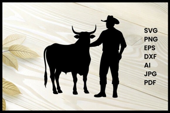 Bull with Farmer Silhouette Embroidery Design Review