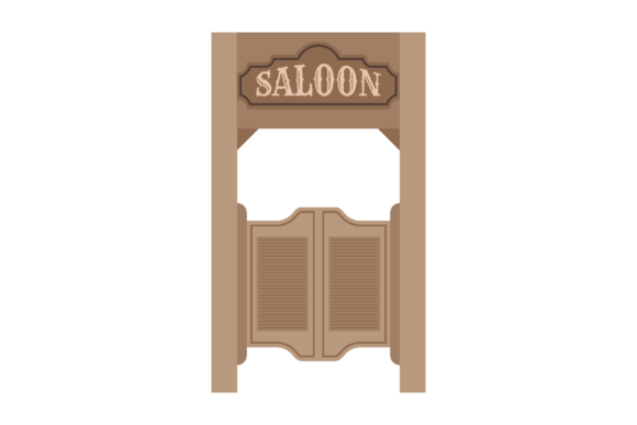 Saloon Doors Clipart Review for Embroidery