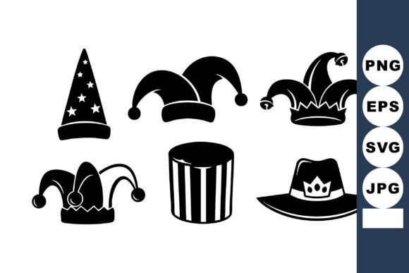 Six Party Hats Vector Collection Review for Real Embroidery Projects