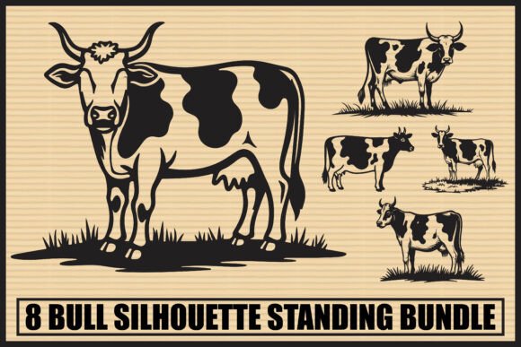 Standing Bull Silhouette Pack Review: A Strong Visual for Embroidery Projects