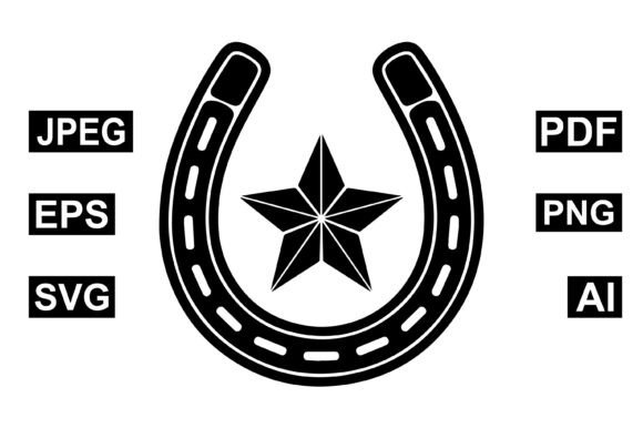 Star Inside Lucky Horseshoe Silhouette Review